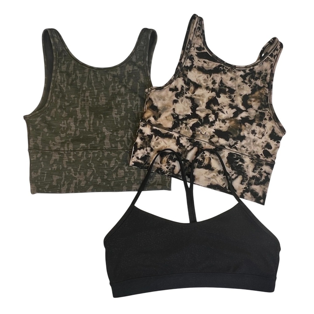 (2) Lululemon Power Pivot Everlux Tanks Women's Sz 6 & a Flo Y Sports Bra Sz 10